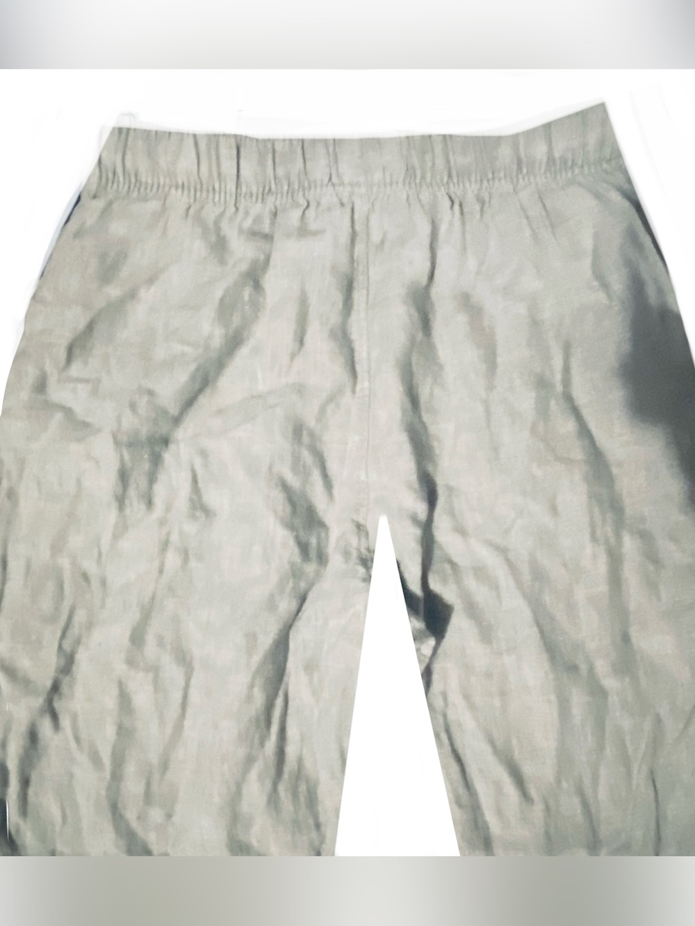 Tahari light sage 100% linen pants